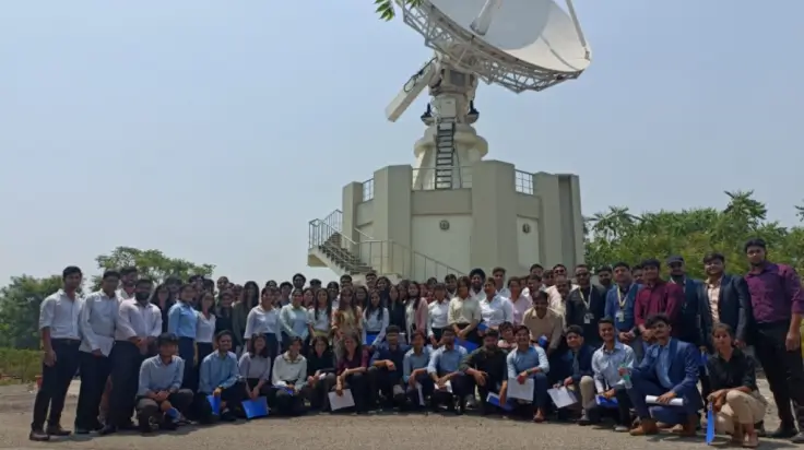 Experiential learning for students during visits to ISRO, Bharat Dynamics Limited and Skyroot Aerospace