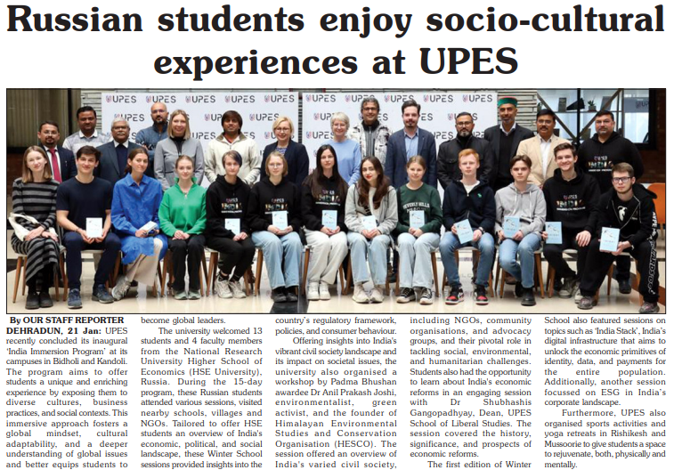Russian Students - Garhwal Post