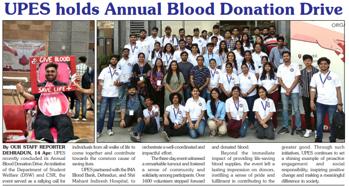 Blood Donation - Garhwal Post