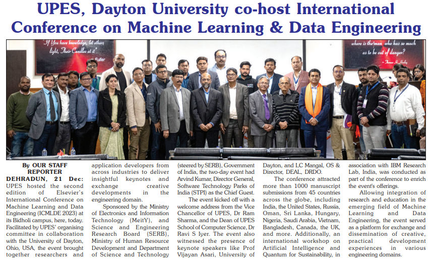 ICMLDE at UPES - Garhwal Post