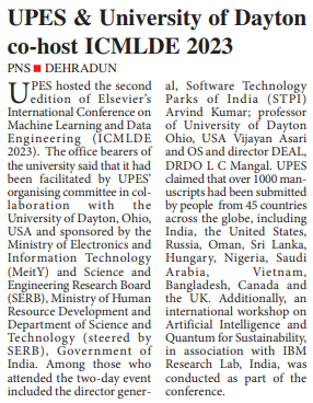 ICMLDE at UPES - The Pioneer