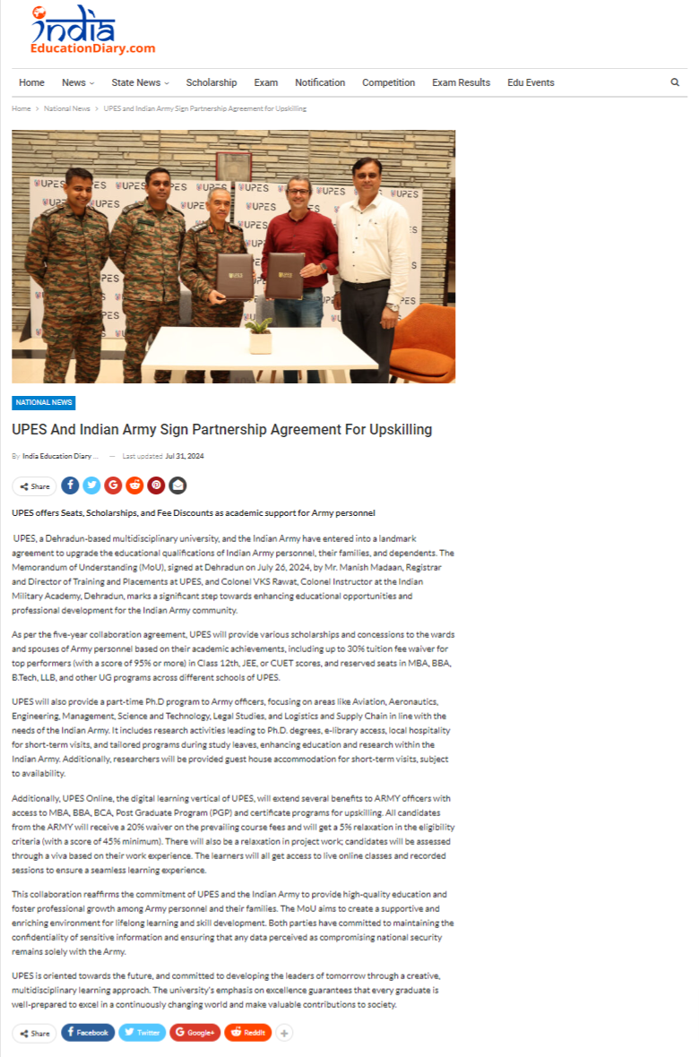 Indian Army - India Education Dairy