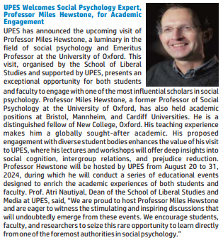 Prof Hewstone - The Indian Express