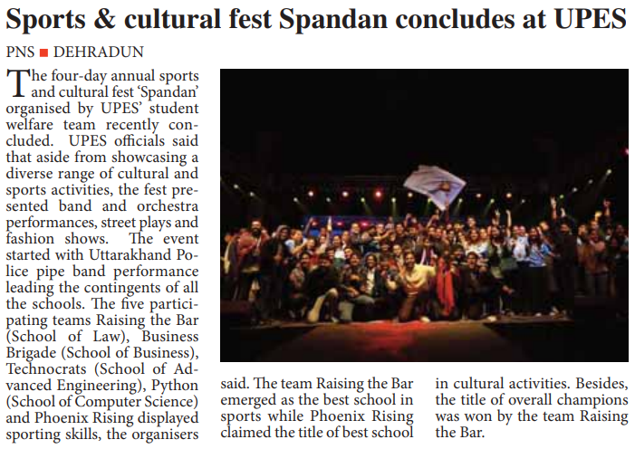 Spandan 2024 - The Pioneer