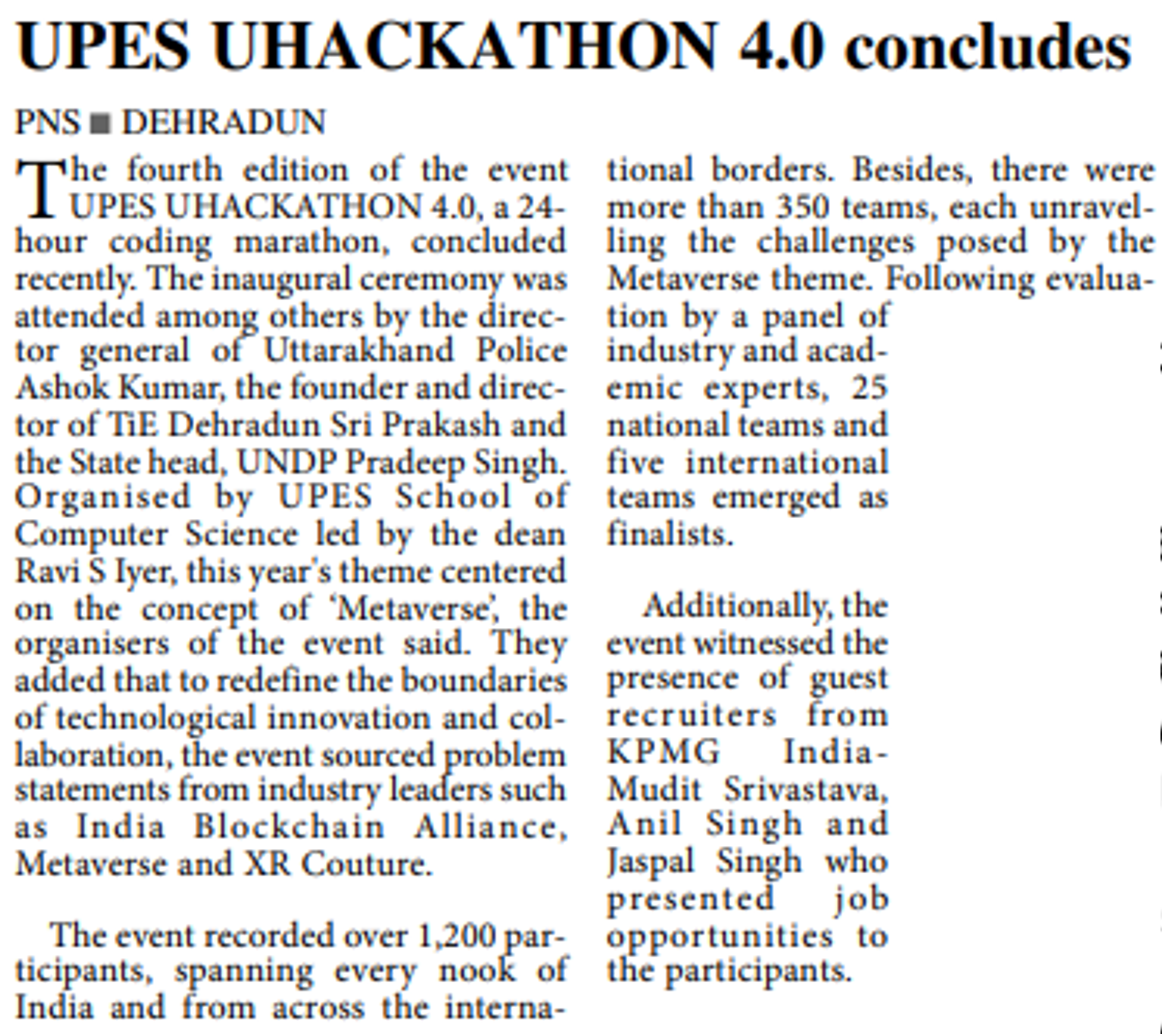 Hackathon - The Pioneer