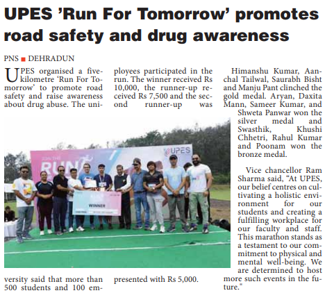 UPES Marathon - The Pioneer