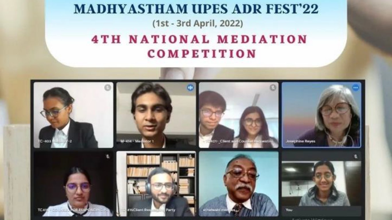 UPES Law Hosts ADR Fest: Madhyastham