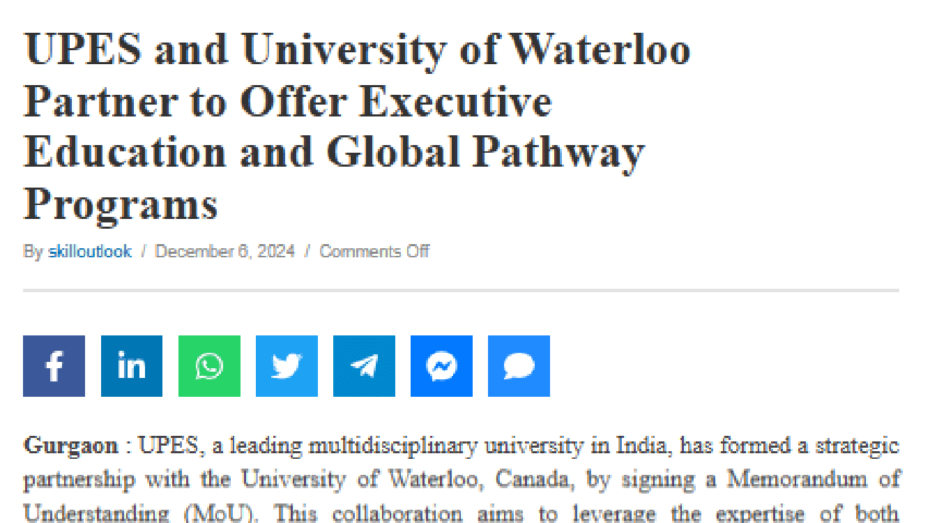 University of Waterloo - Skilloutlook