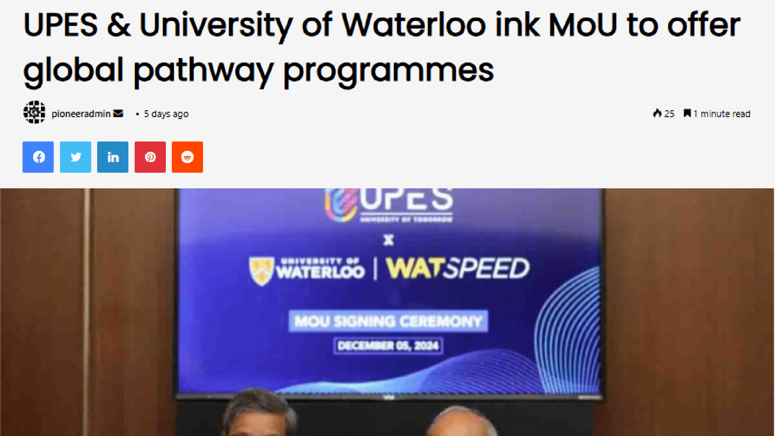University of Waterloo - The Pioneer - Digital