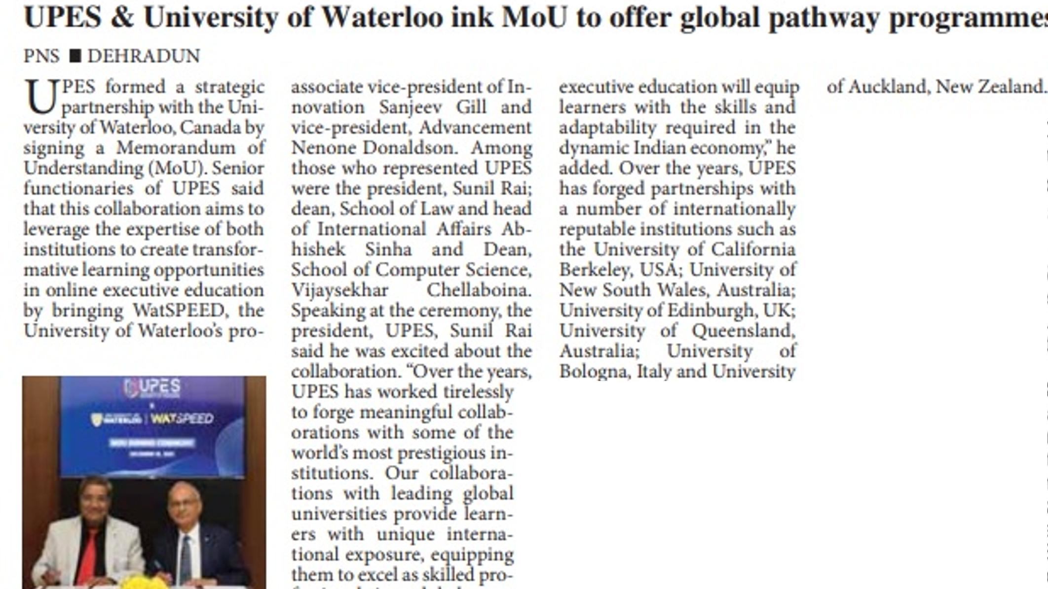 University of Waterloo - The Pioneer