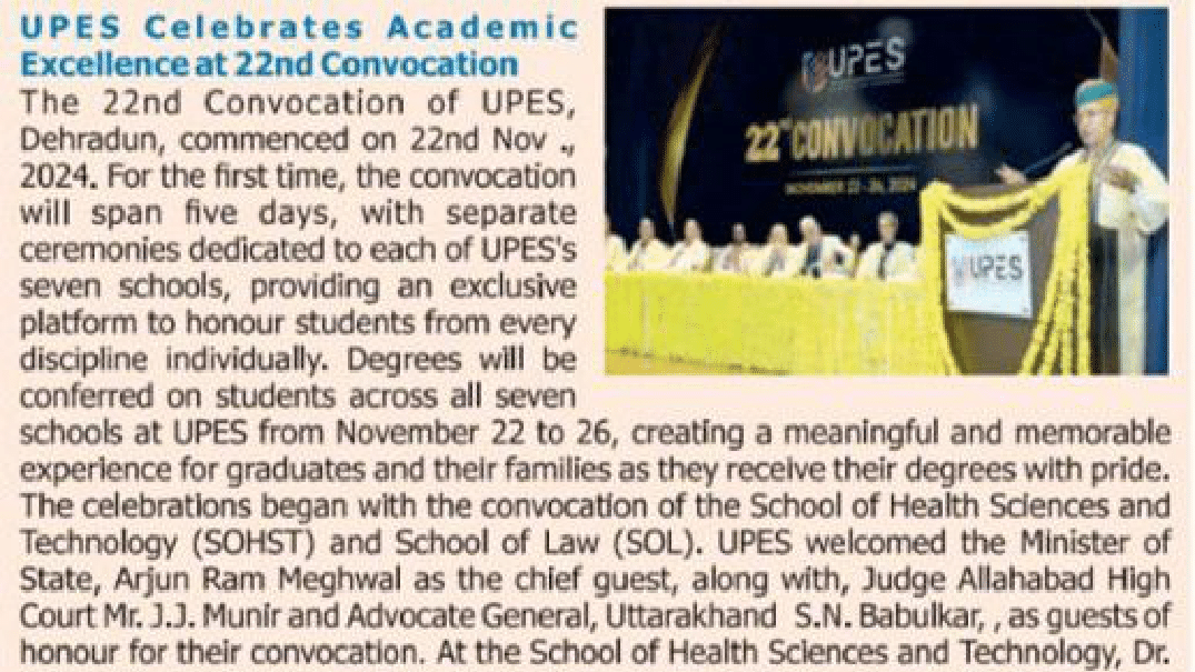 Convocation Inauguration - Indian Express