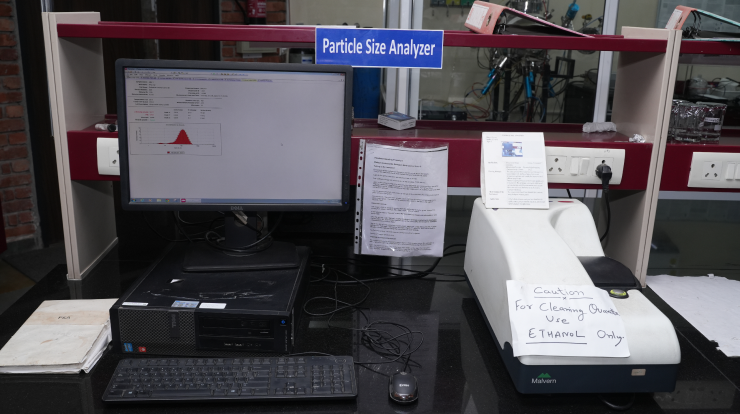 Particle size analyzer (ZEN1690, Malvern Instruments Ltd, 2013) Particle size analyzer (ZEN1690, Malvern Instruments Ltd, 2013)