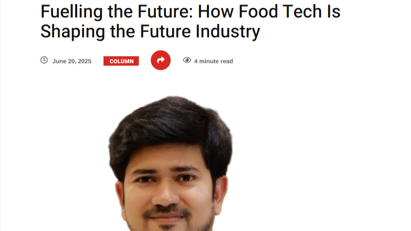 Foodtech is shaping future industry - Nuffoods Spectrum