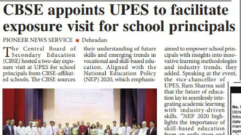 CBSE Meet - The Pioneer